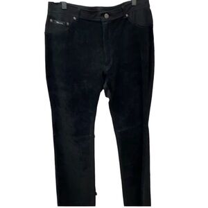 Votre Nom Suede Leather Jeans